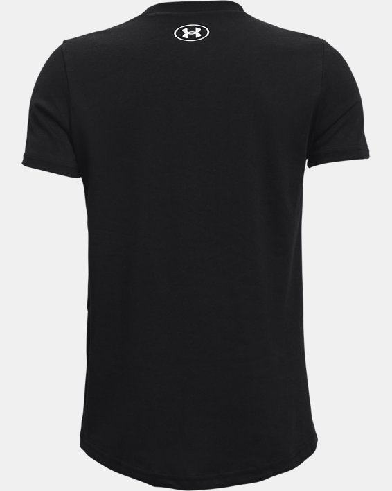 Jungen UA Sportstyle Shirt mit Logo, kurzärmlig, Black, pdpMainDesktop image number 1